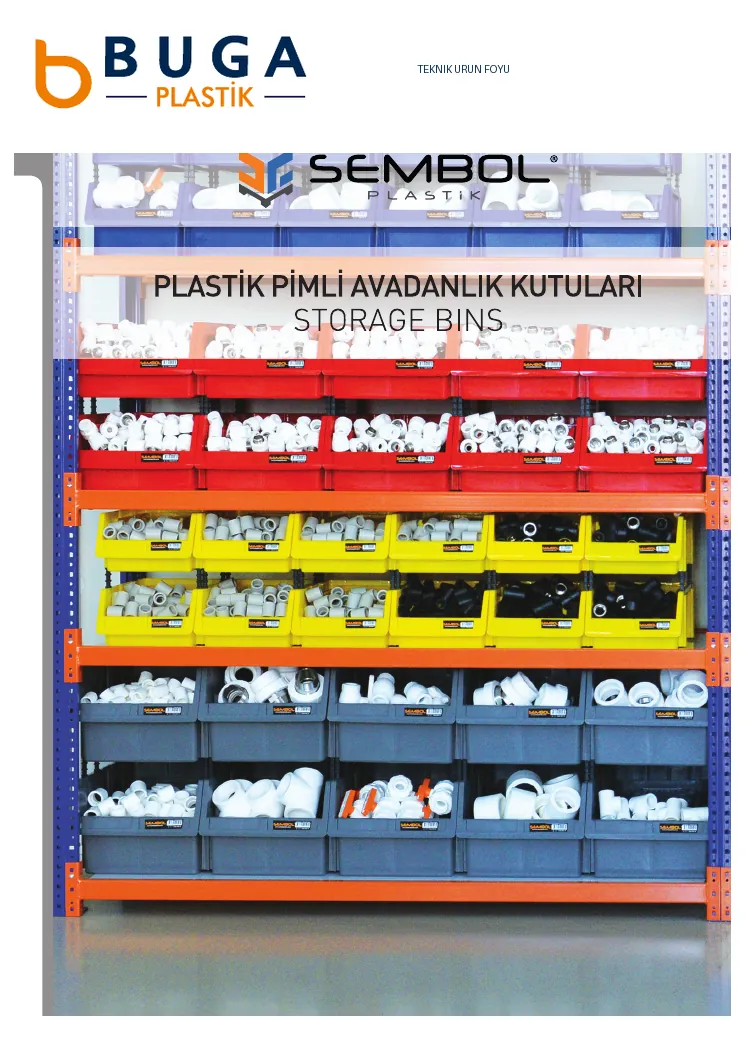 Plastik Çekmeceli Kutular • Teknik Föy 08